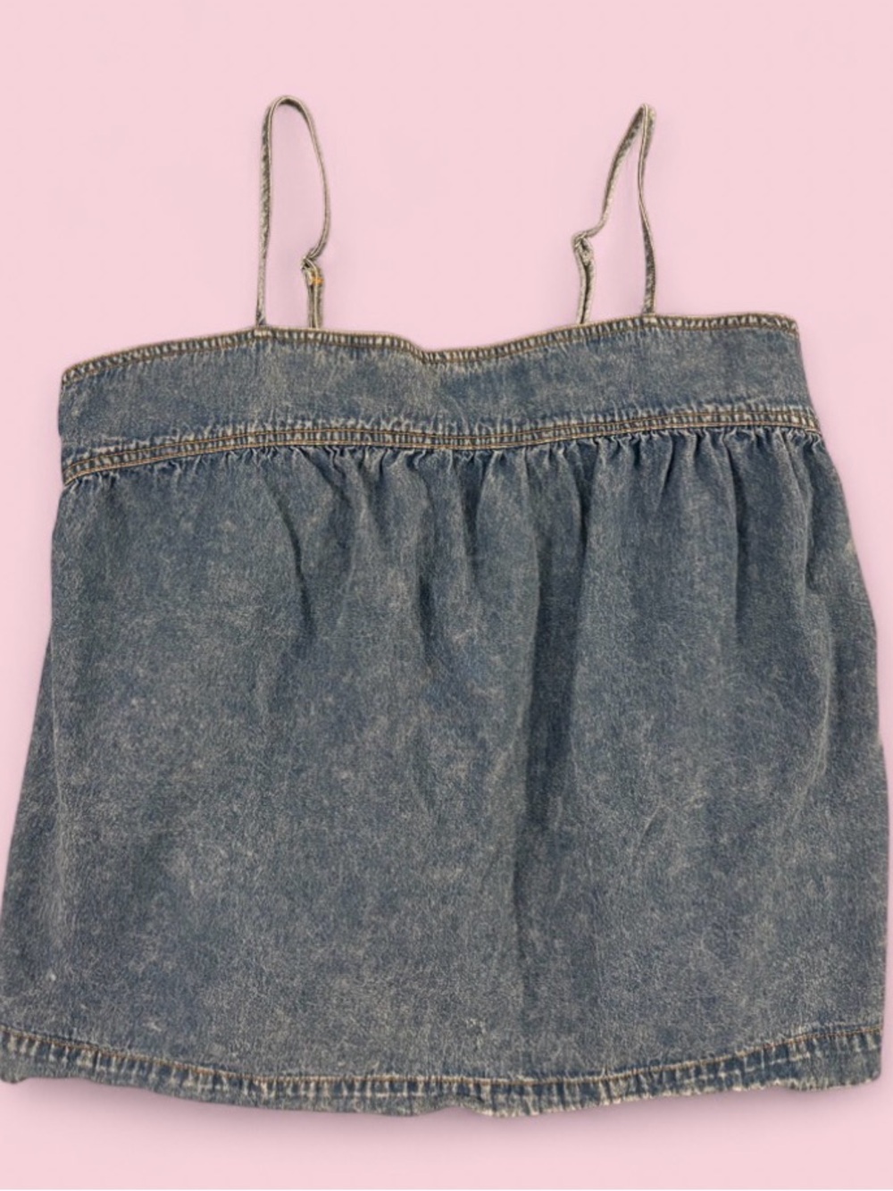 Versona Denim Babydoll Tank Top XXL Adjustable Straps